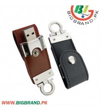 8GB Leather Keychain USB Flash Drive